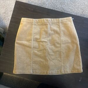 Forever 21 Light Brown Corduroy Mini Skirt